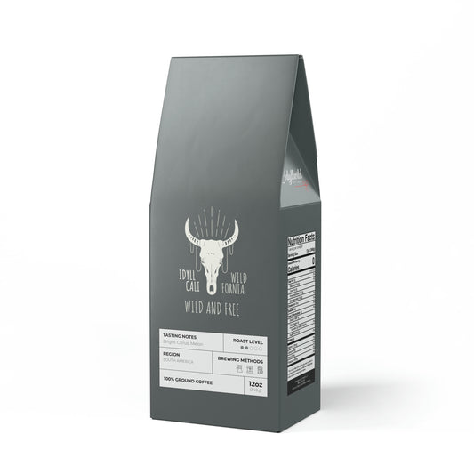 Colombia Single Origin Coffee (Light-Medium Roast) IdyllWild and Free Longhorn Grey