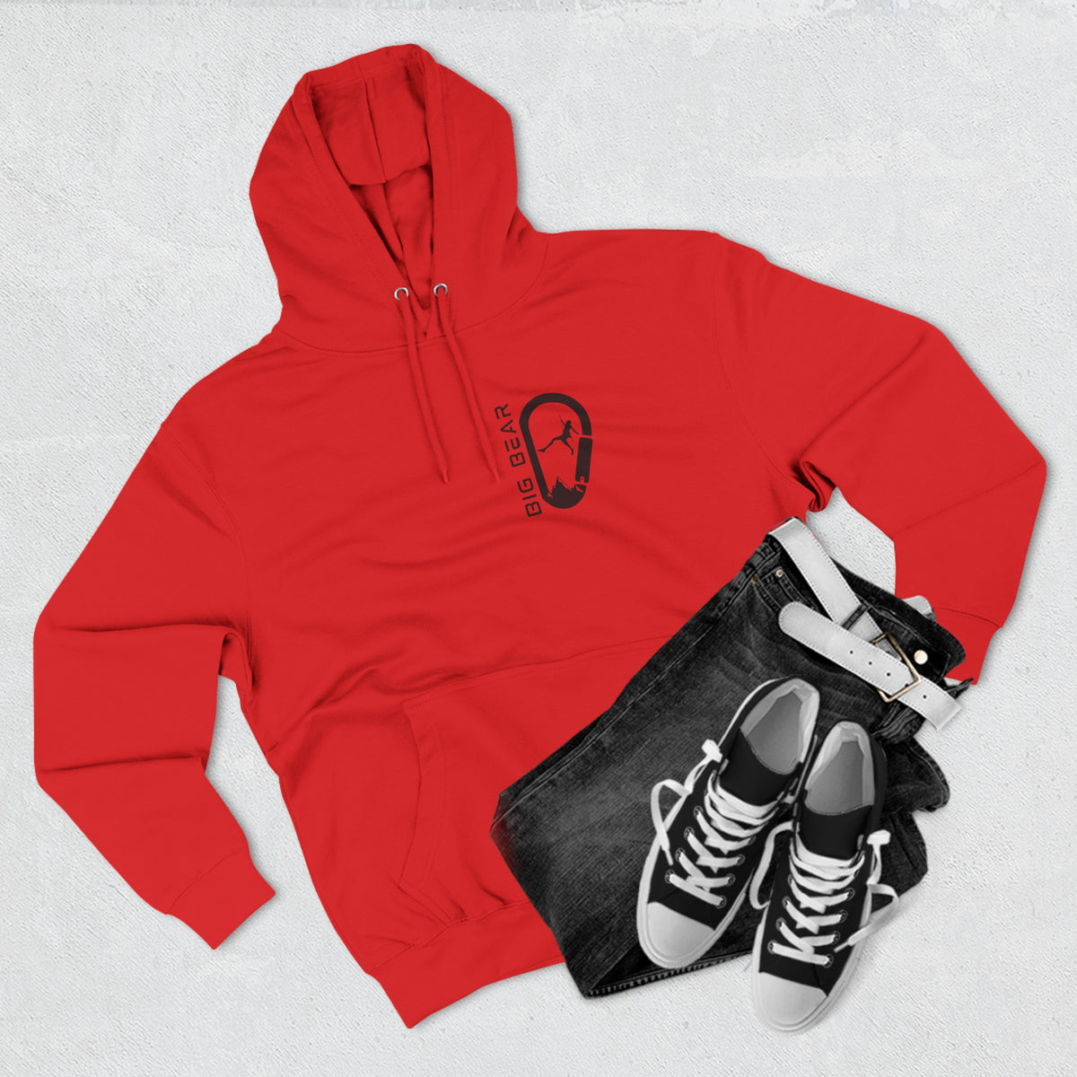 Big Bear Rock Climbing Hook Hoodie