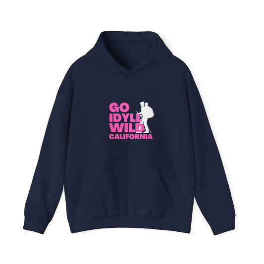 Idyllwild Mom Hiker Pink Text Hoodie