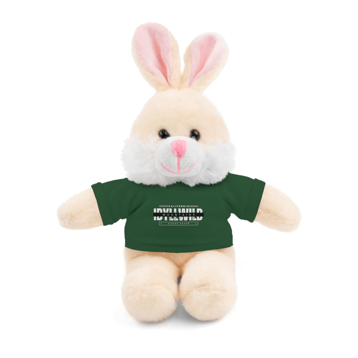 Stuffed Animals with Tee Idyllwild Hikers Haven Badge