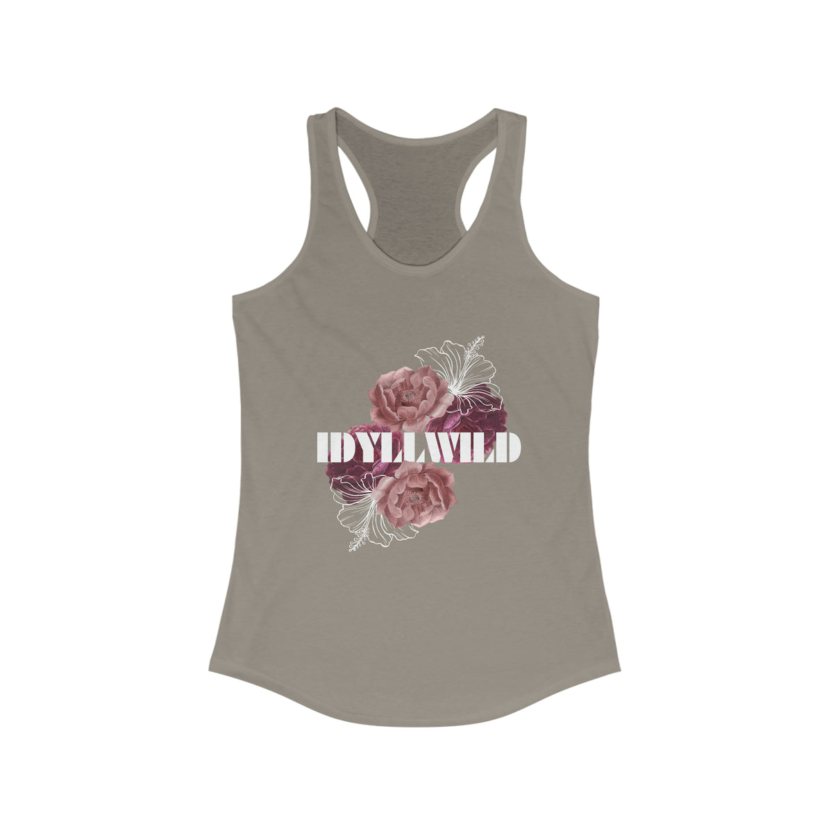Women's Ideal Racerback Tank Vintage Rose