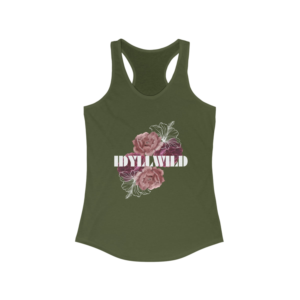Women's Ideal Racerback Tank Vintage Rose