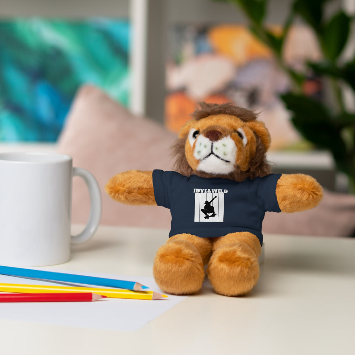 Stuffed Animals with Tee Skateboard Idyllwild