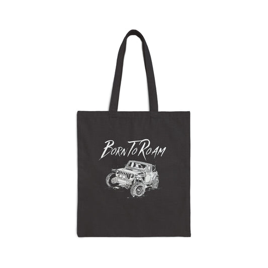 Jeep Born To Roam Cotton Canvas Tote Bag