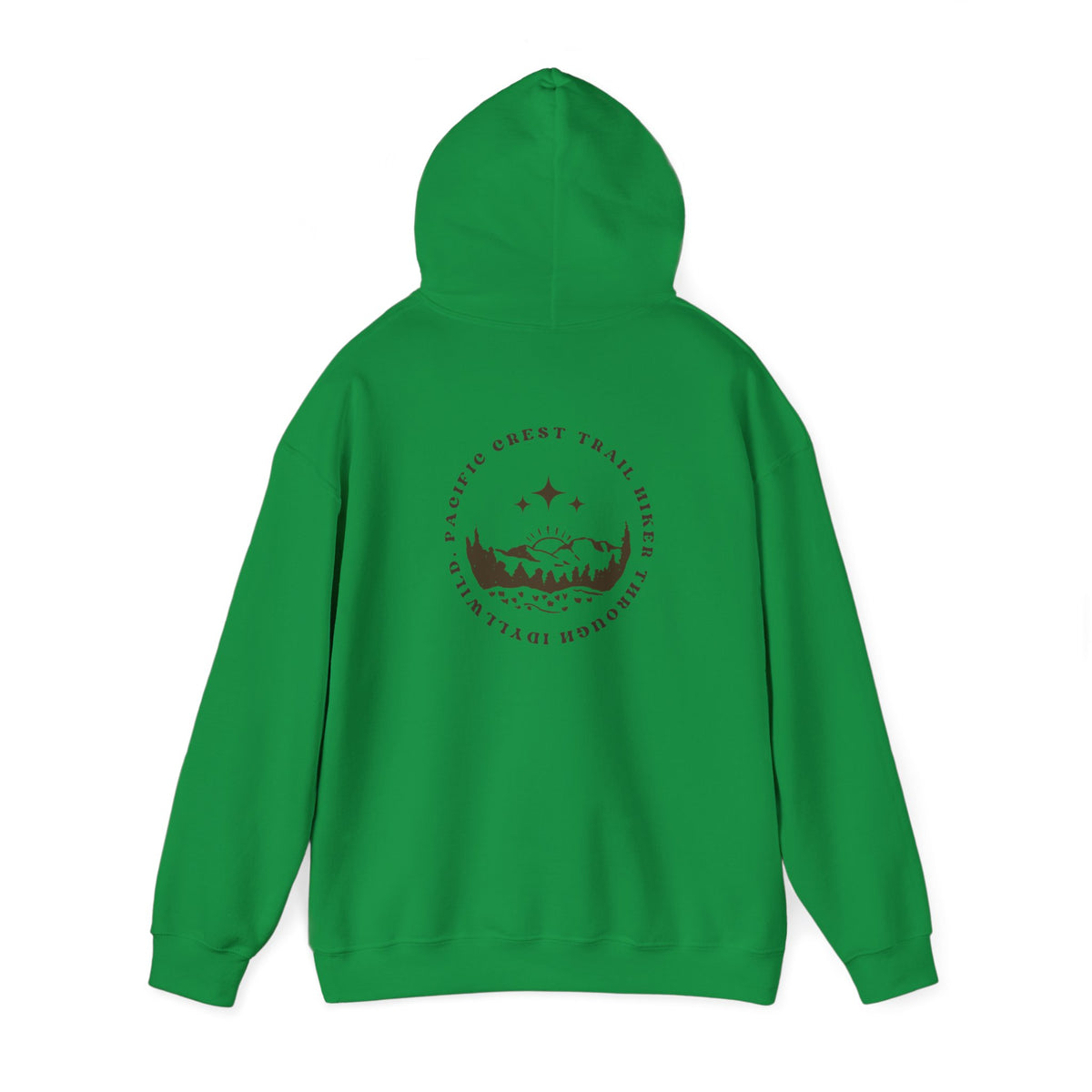 Pacific Trail Hiker through Idyllwild BrownText Hoodie