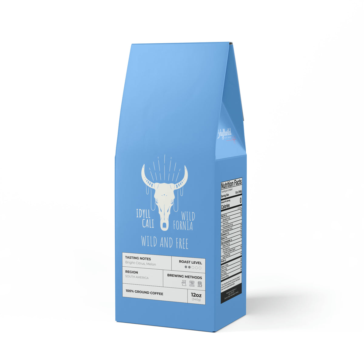 Colombia Single Origin Coffee (Light-Medium Roast) IdyllWild and Free Long Horn Light Blue