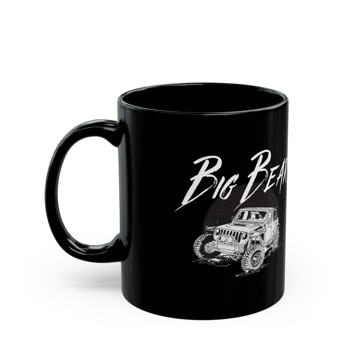Big Bear Jeep Black Coffee Tea Mug