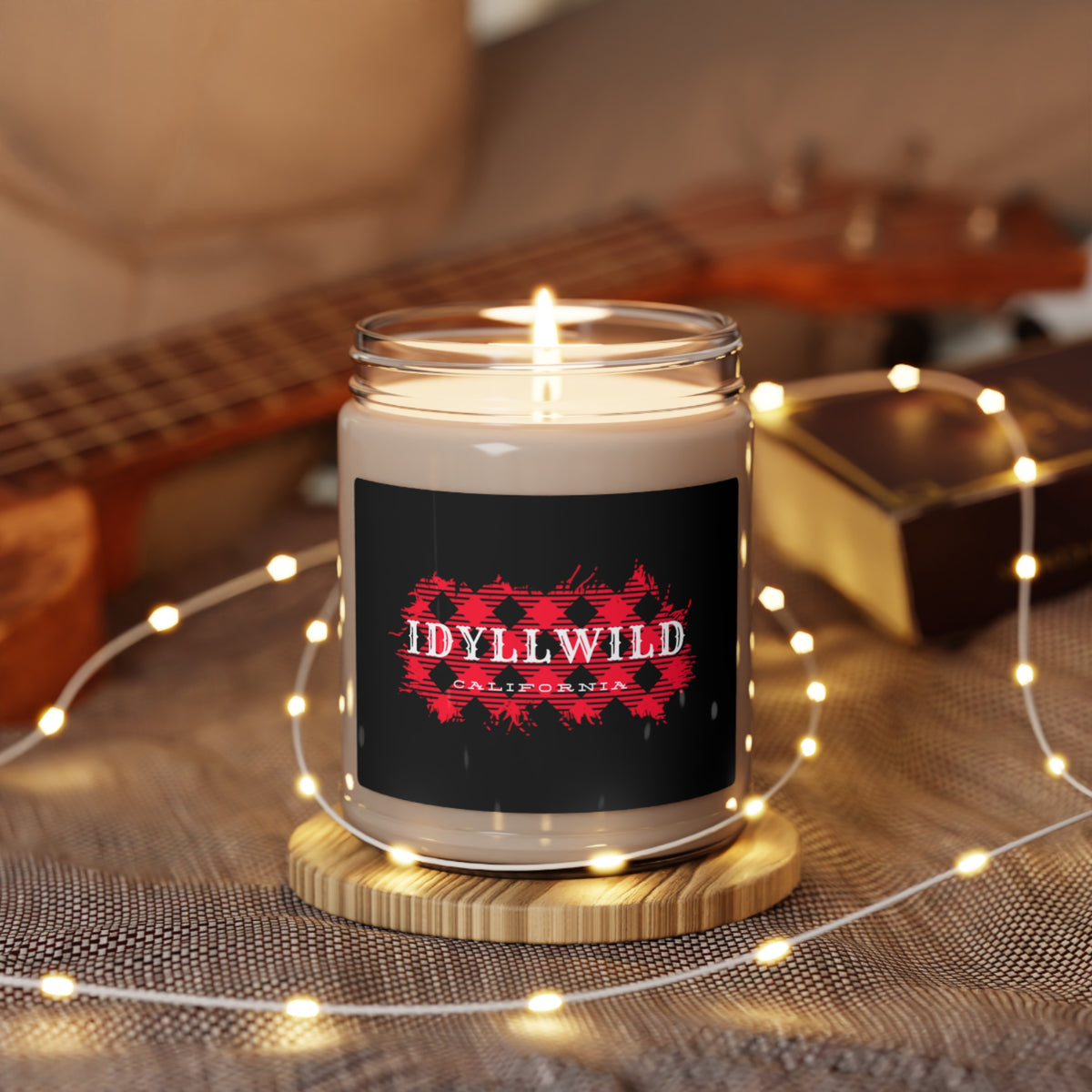Scented Soy Candle, 9oz Idyllwild Red Buffalo Plaid