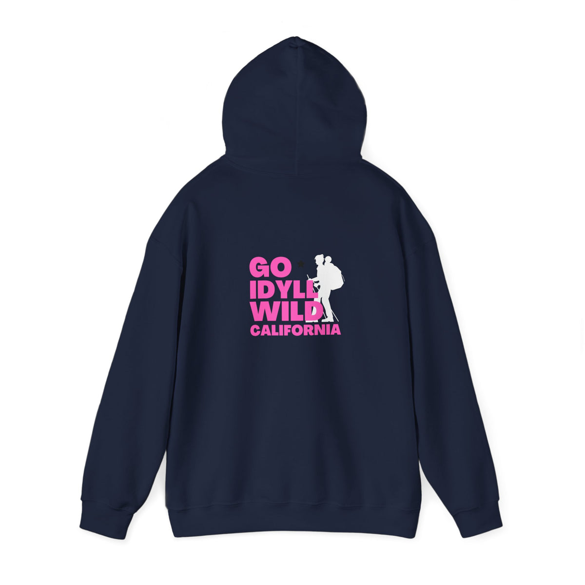 Idyllwild Mom Hiker Pink Text Hoodie