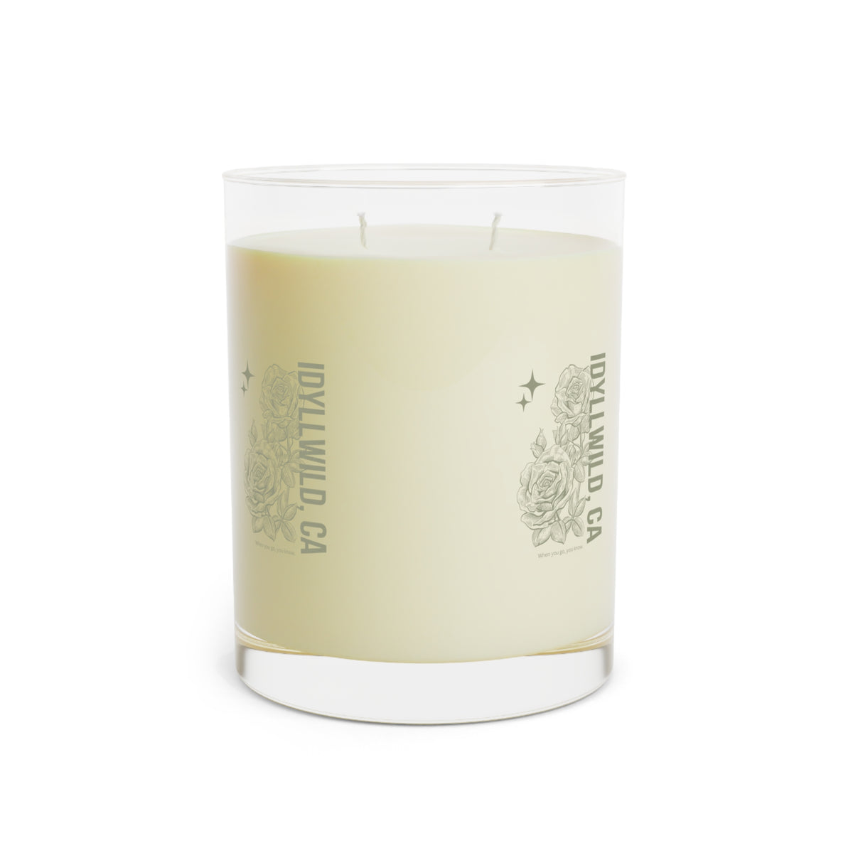 Copy of Scented Candle - Full Glass, 11oz Idyllwild Classy Rose