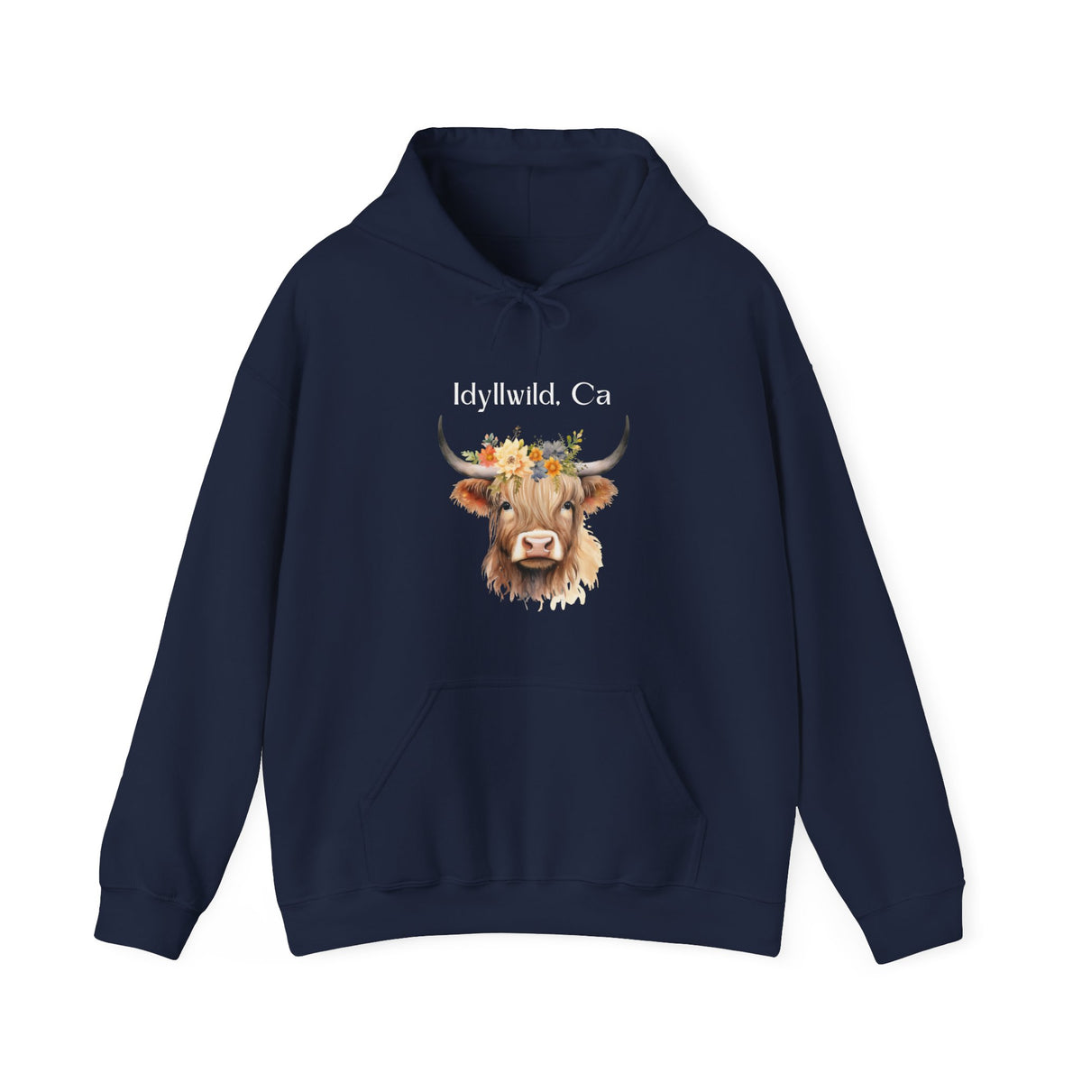 Unisex Heavy Blend™ Hooded Sweatshirt Idyllwild Cow 1