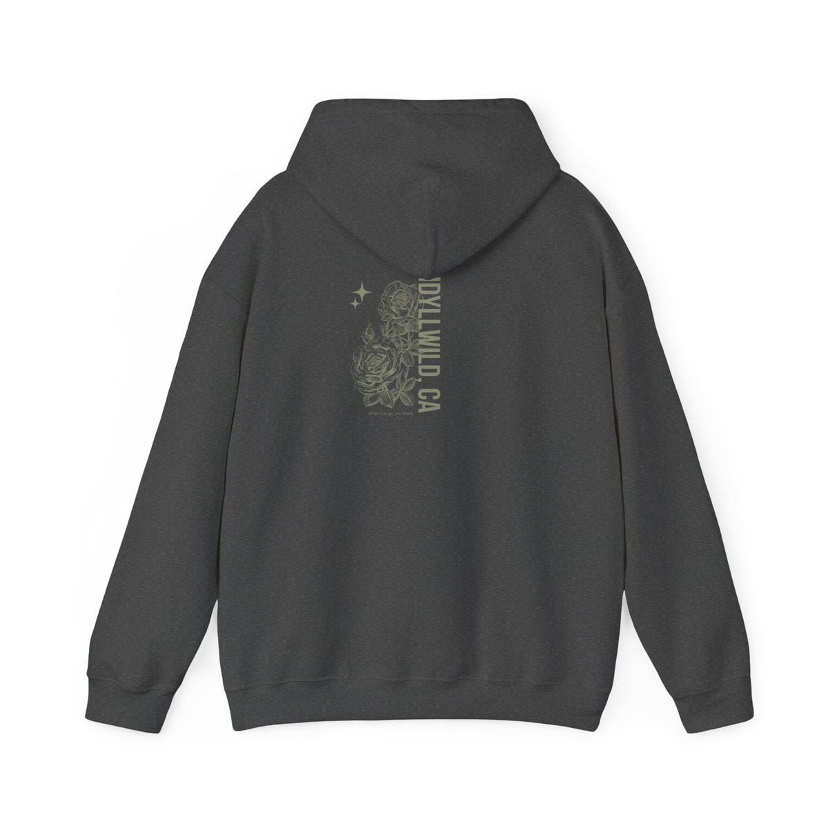Unisex Heavy Blend™ Hooded Sweatshirt Center FLower