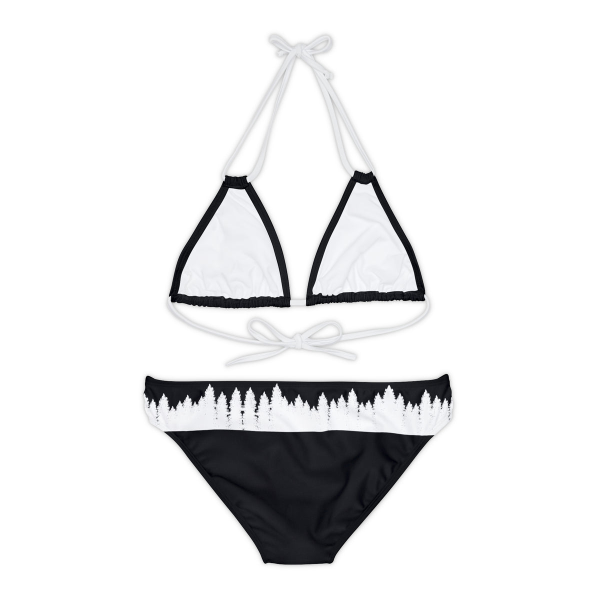 Strappy Bikini Set (AOP) Idyllwild Highlander Cow