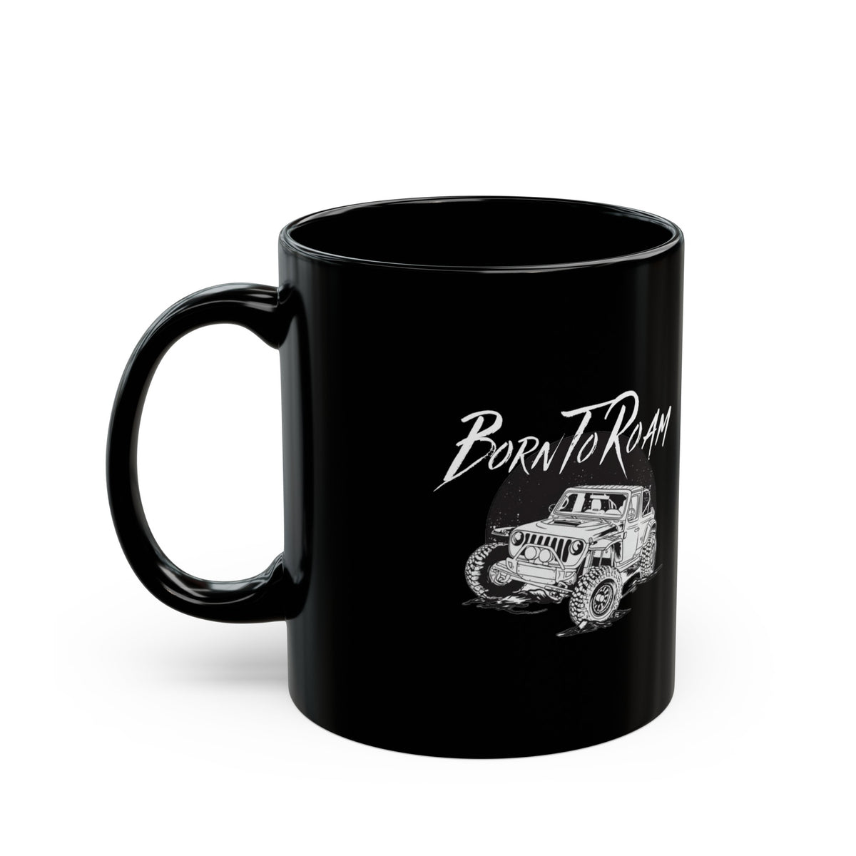 Mammoth Jeep Black Coffee Tea Mug