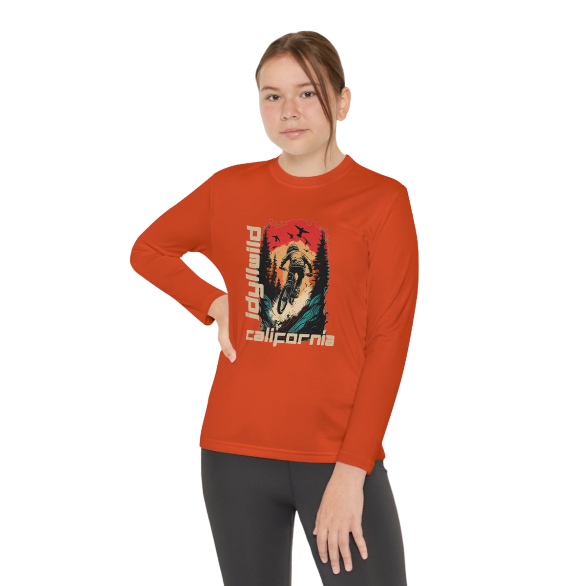 Idyllwild Mountain Biking Youth Long Sleeve Competitor Tee