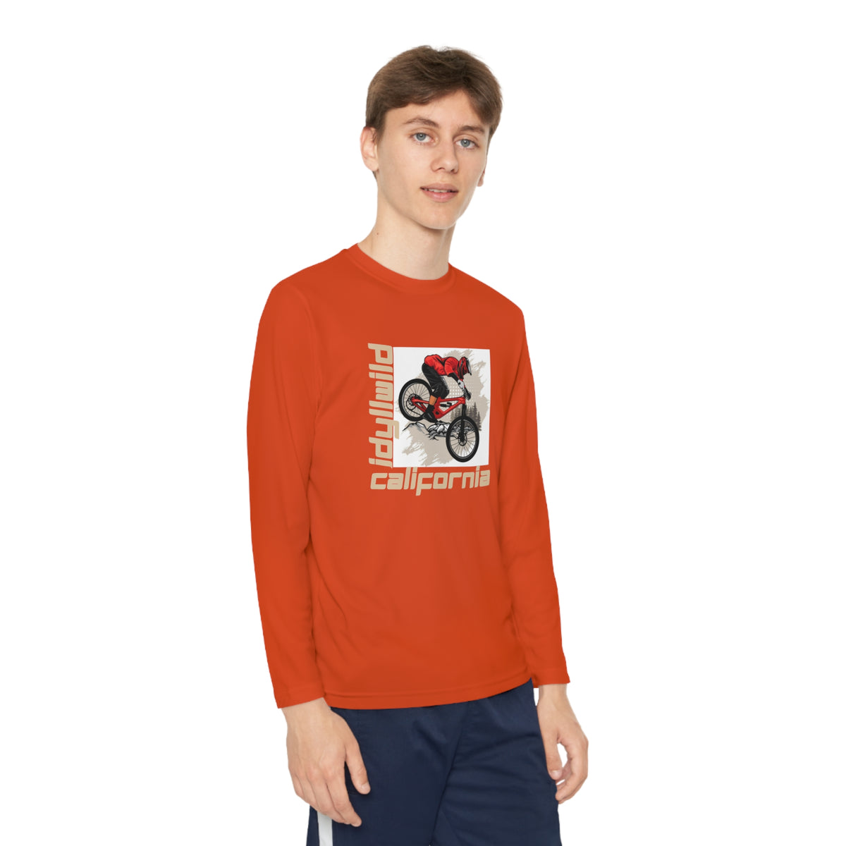 Idyllwild Mountain Biking Square II Youth Long Sleeve Competitor Tee