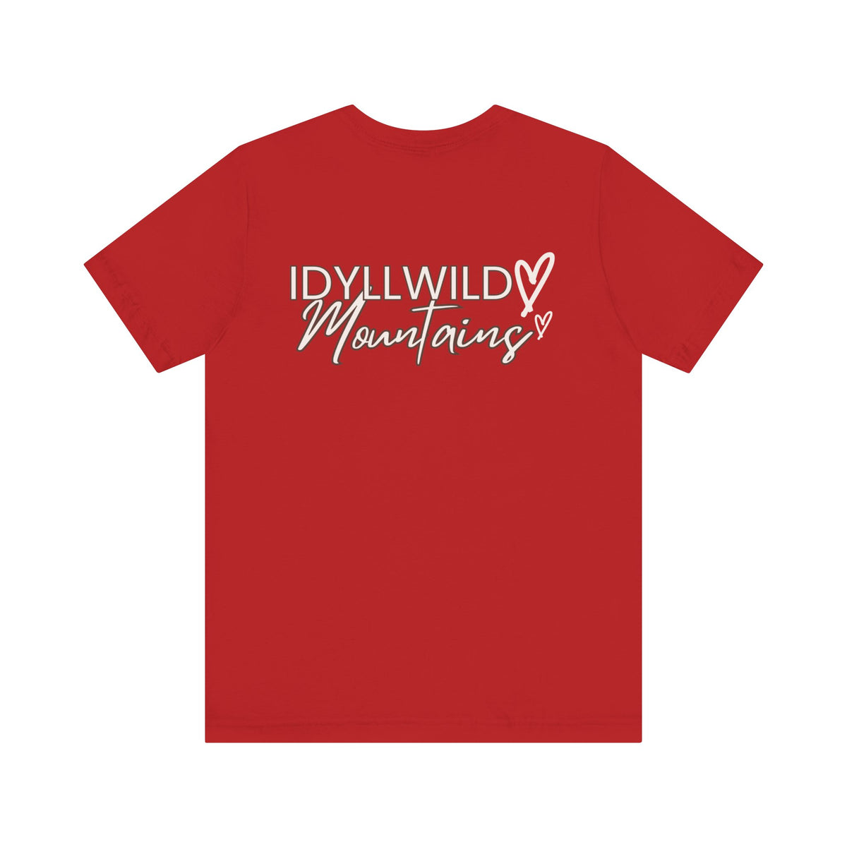 Womens Jersey Short Sleeve Idyllwild Mountains Heart T-shirt