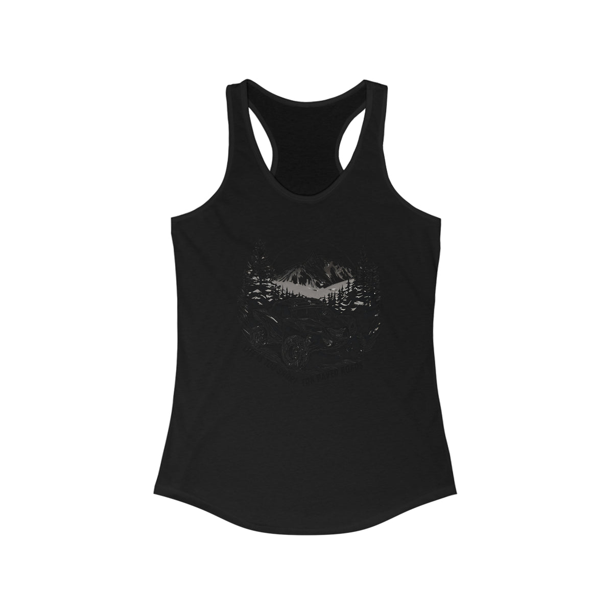 Womens "Life Is To Short For Paved Roads'' Can Am Tank Top