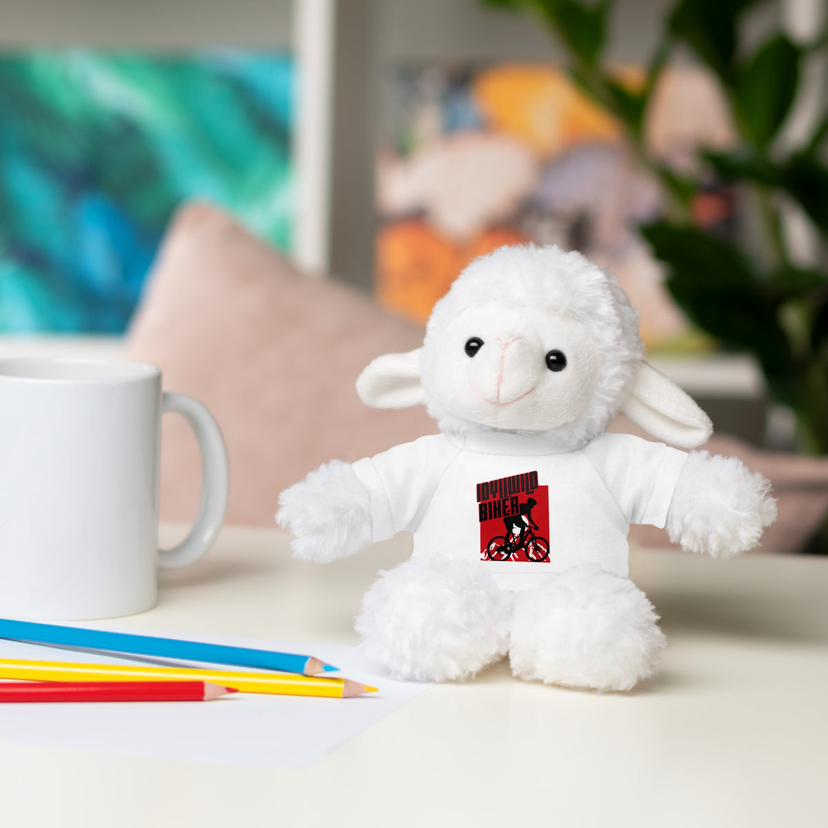 Stuffed Animals with Tee Idyllwild Mountain Biker