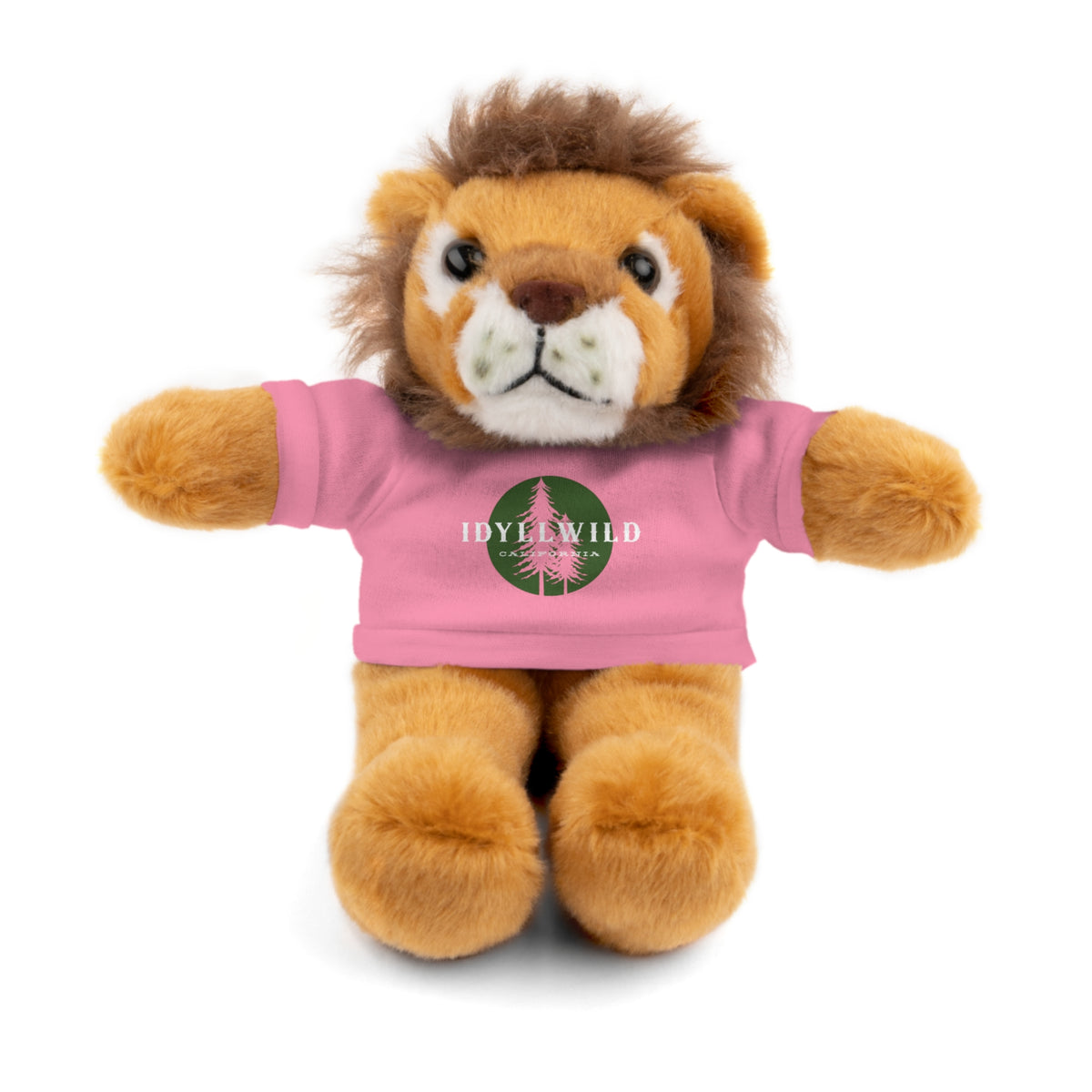 Stuffed Animals with Tee Idyllwild Pine Badge