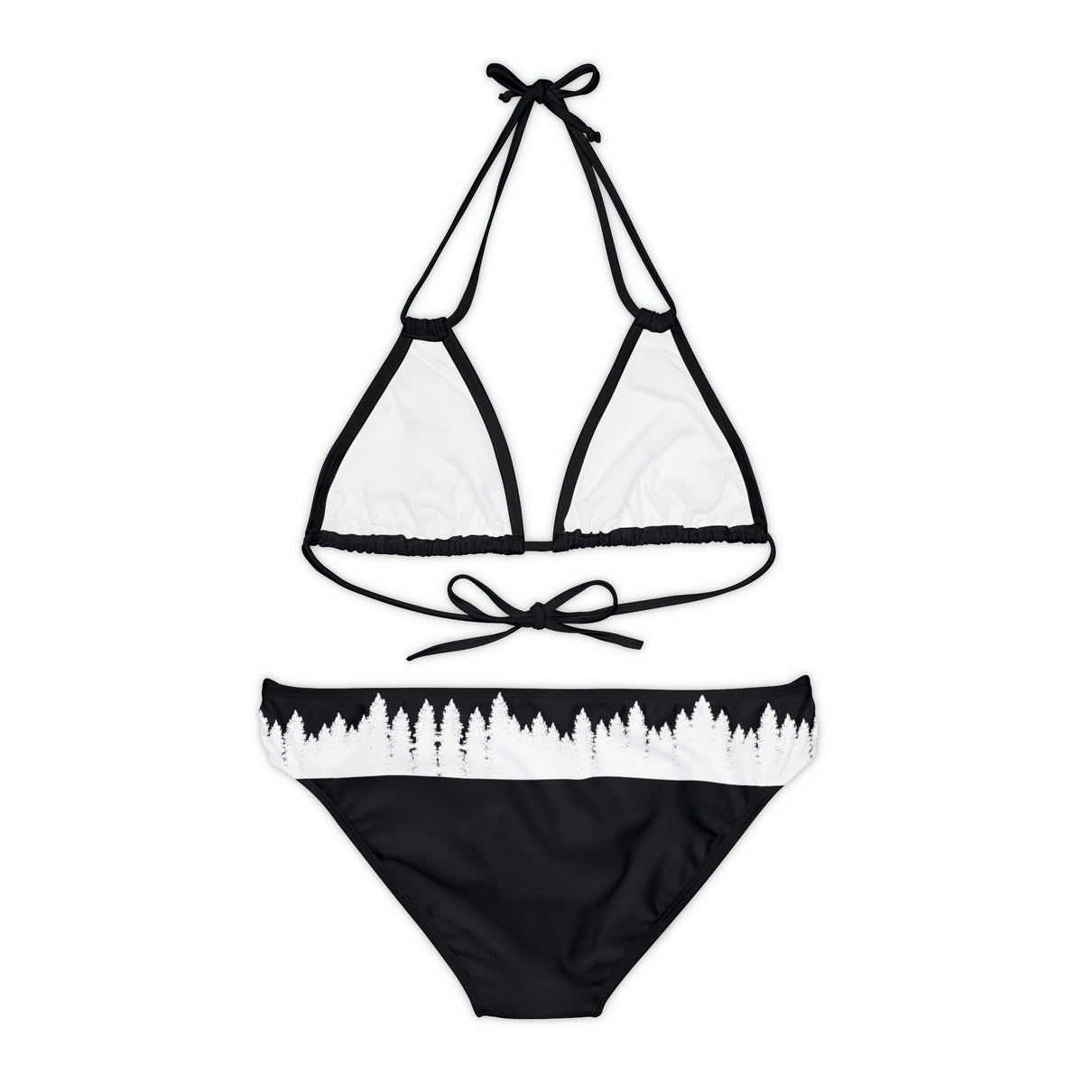 Strappy Bikini Set (AOP) Idyllwild Highlander Cow