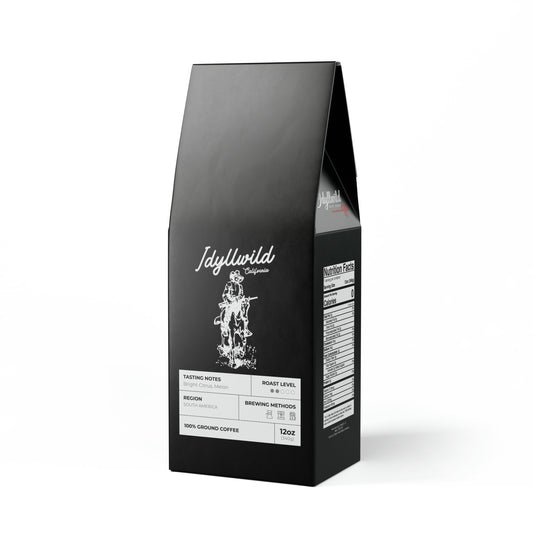 Colombia Single Origin Coffee (Light-Medium Roast) Idyllwild Cowboy Black