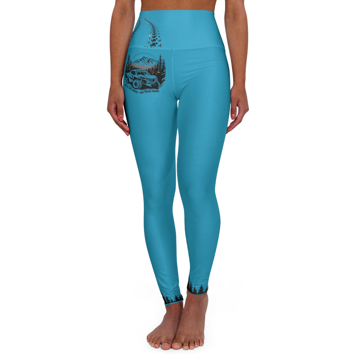 Can Am Turquoise High Waisted Butt Lift Leggings