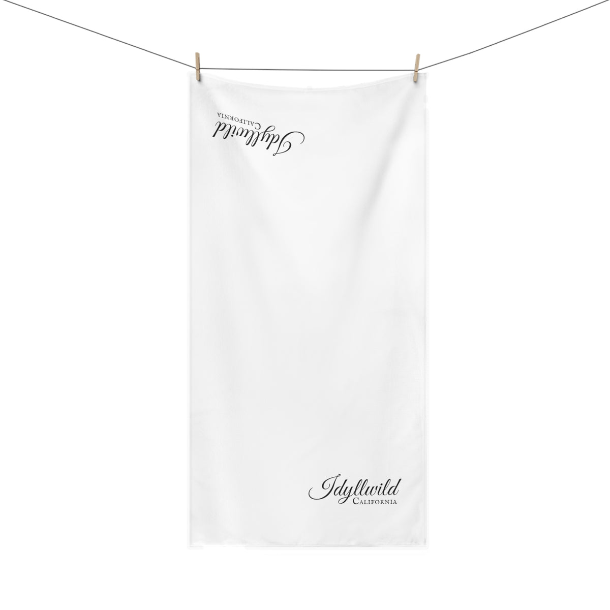 Idyllwild Califorina White Mink-Cotton Towel