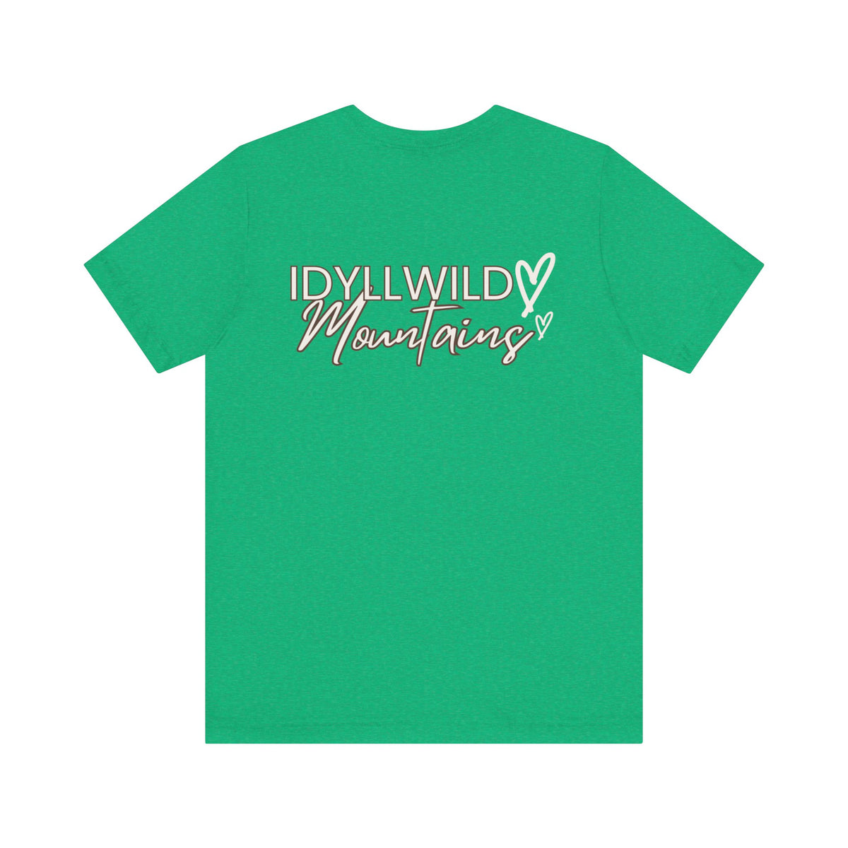 Womens Jersey Short Sleeve Idyllwild Mountains Heart T-shirt