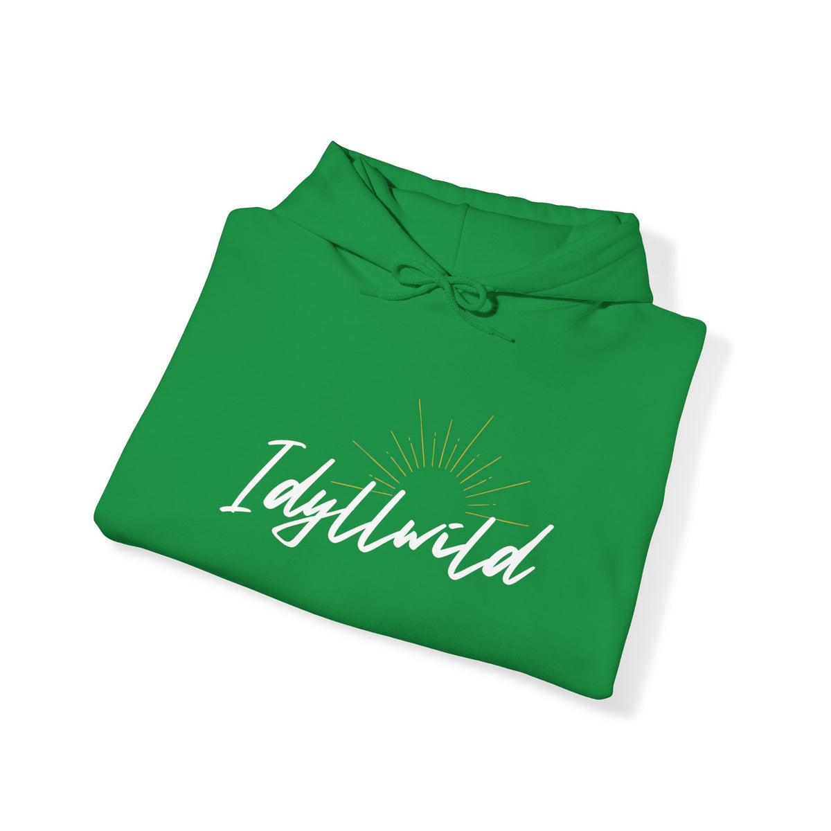 Idyllwild white script grey suburst Hoodie
