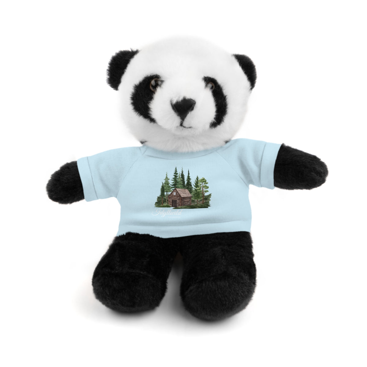 Stuffed Animals with Tee Cabin in the Woods Picture Idyllwild