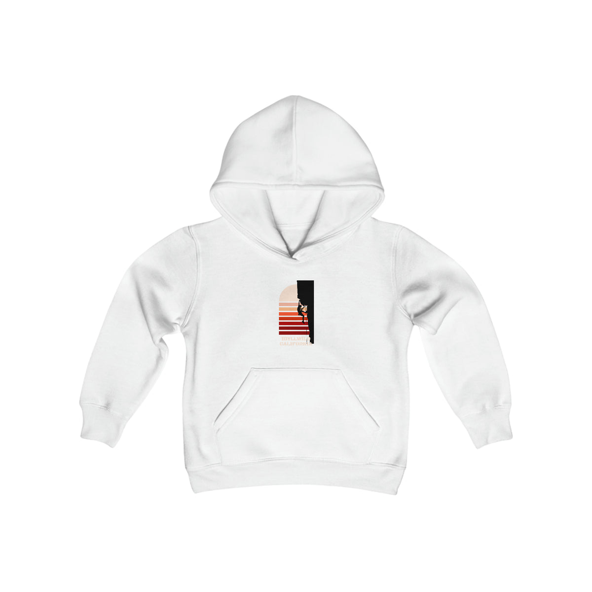Youth Heavy Blend Hooded Sweatshirt Idyllwild Rock Climbing