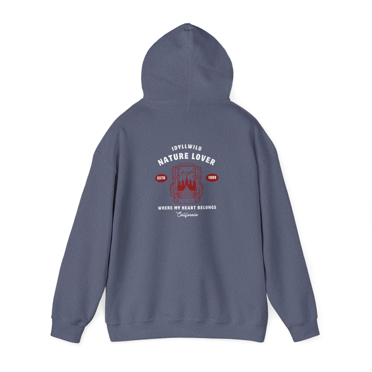 Idyllwild Nature Lover Established Red Letter Hoodie