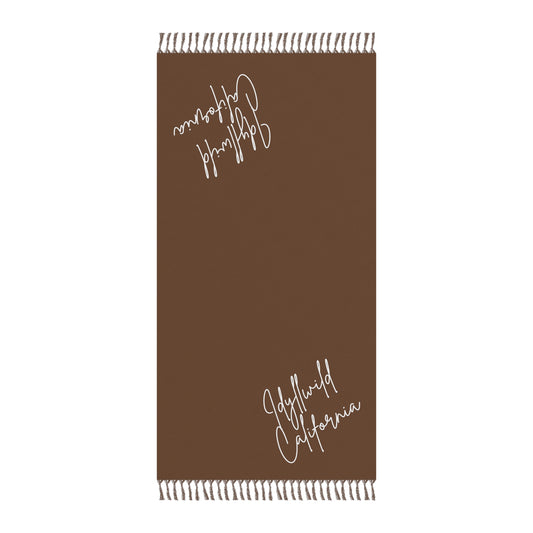 Boho Beach Clot Idyllwild California Script Brown