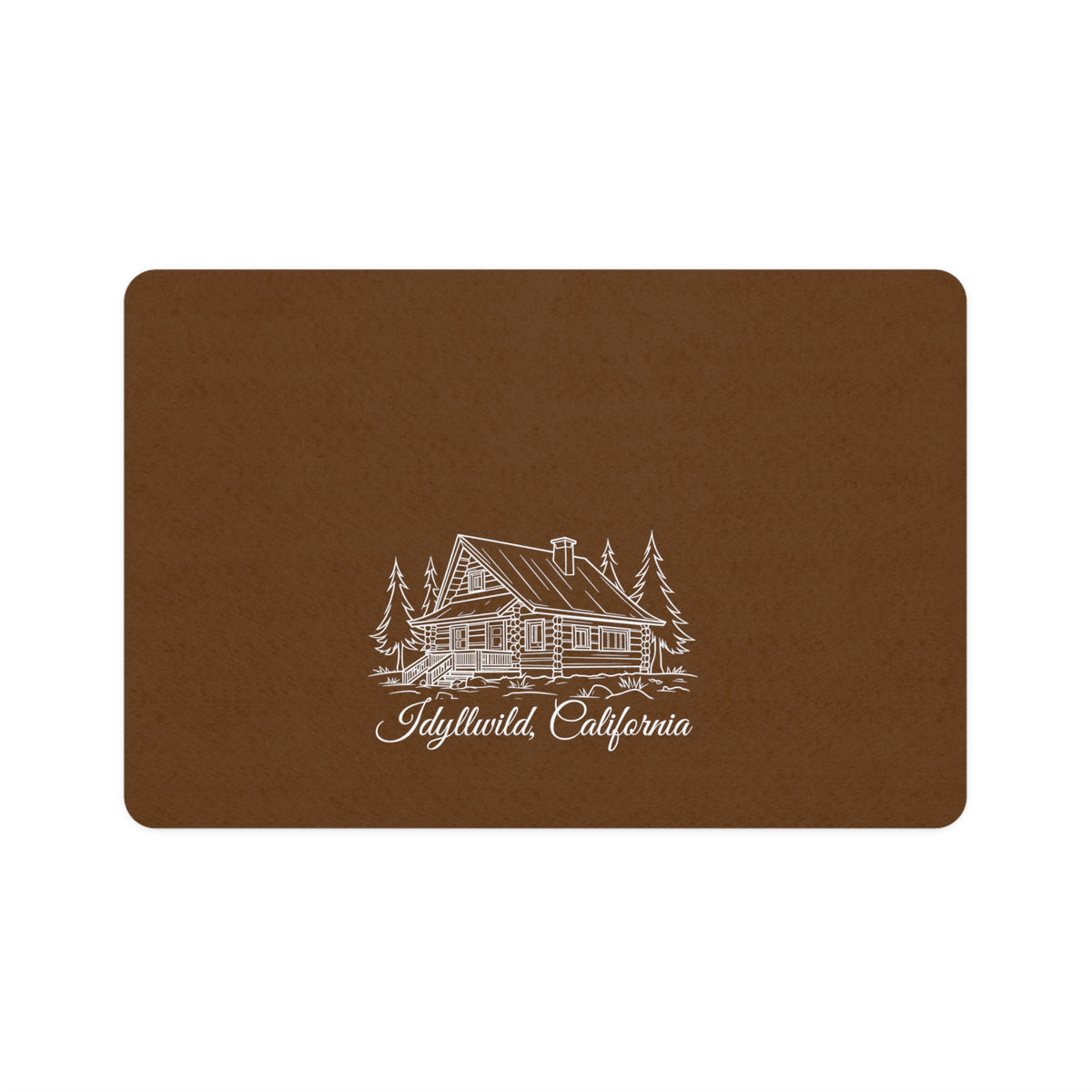 Pet Food Mat (12x18) Idyllwild California Cabin