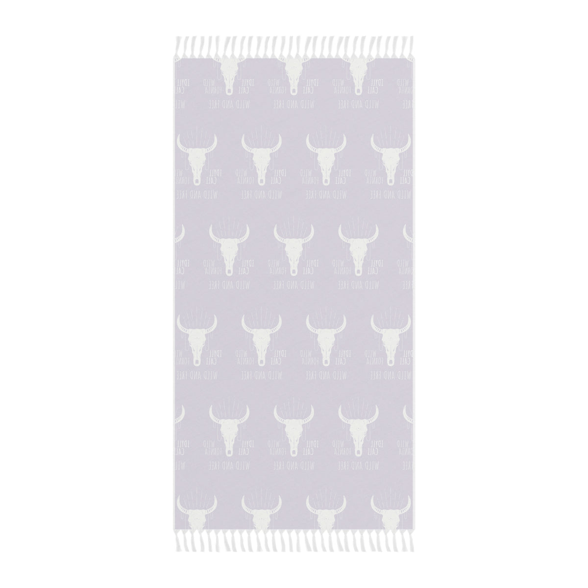 Boho Beach Cloth IdyllWild and Free Longhorn Purple
