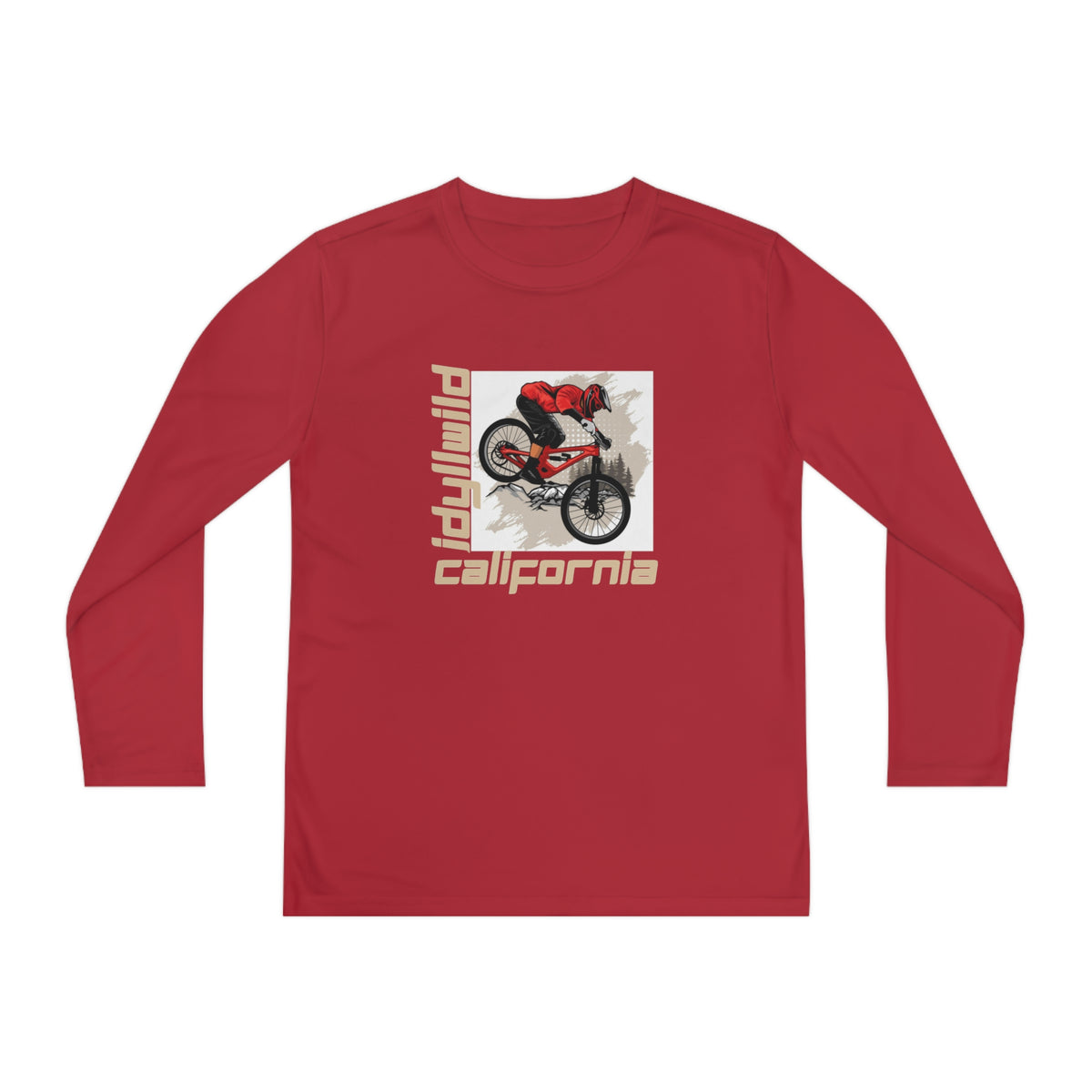 Idyllwild Mountain Biking Square II Youth Long Sleeve Competitor Tee