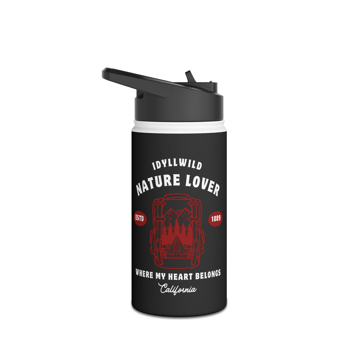 Stainless Steel Water Bottle, Standard Lid Nature Longer established