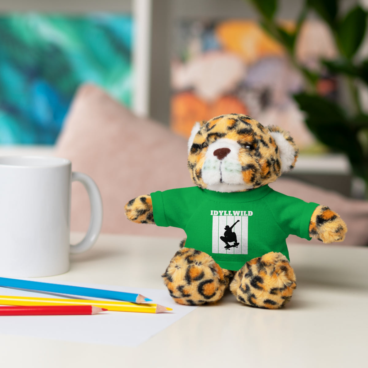 Stuffed Animals with Tee Skateboard Idyllwild