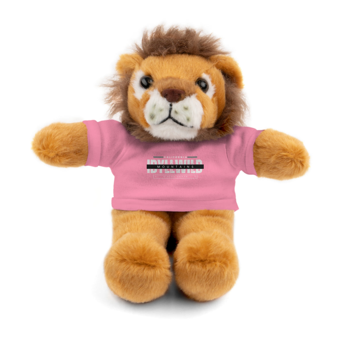 Stuffed Animals with Tee Idyllwild Hikers Haven Badge