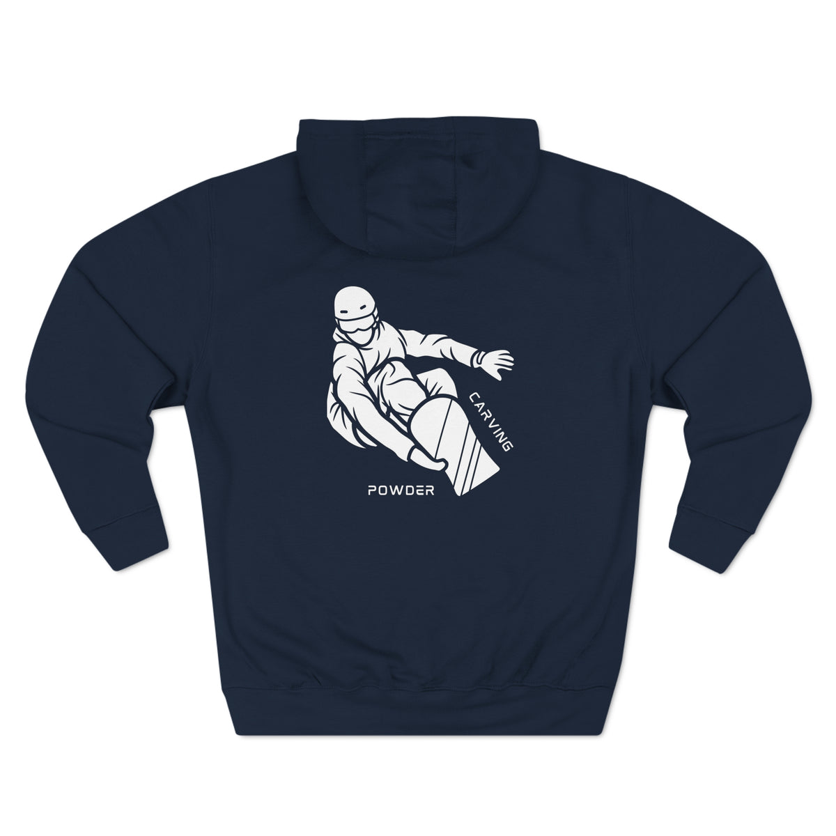 Snowboard  "Fresh pow, carving" Hoodie
