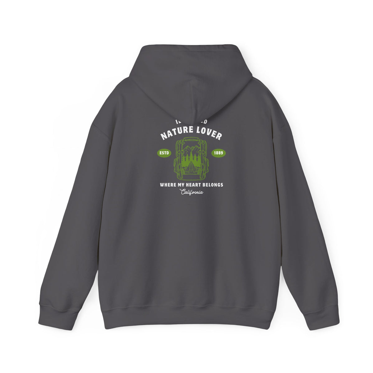 Idyllwild Nature Lover Established Green Hoodie
