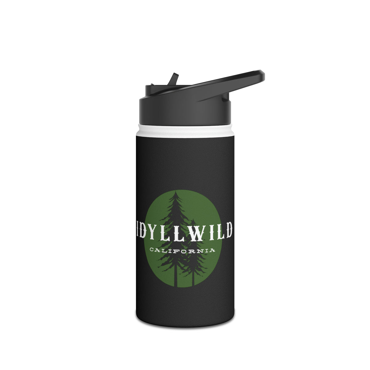 Stainless Steel Water Bottle, Standard Lid Idyllwild Pine Badge