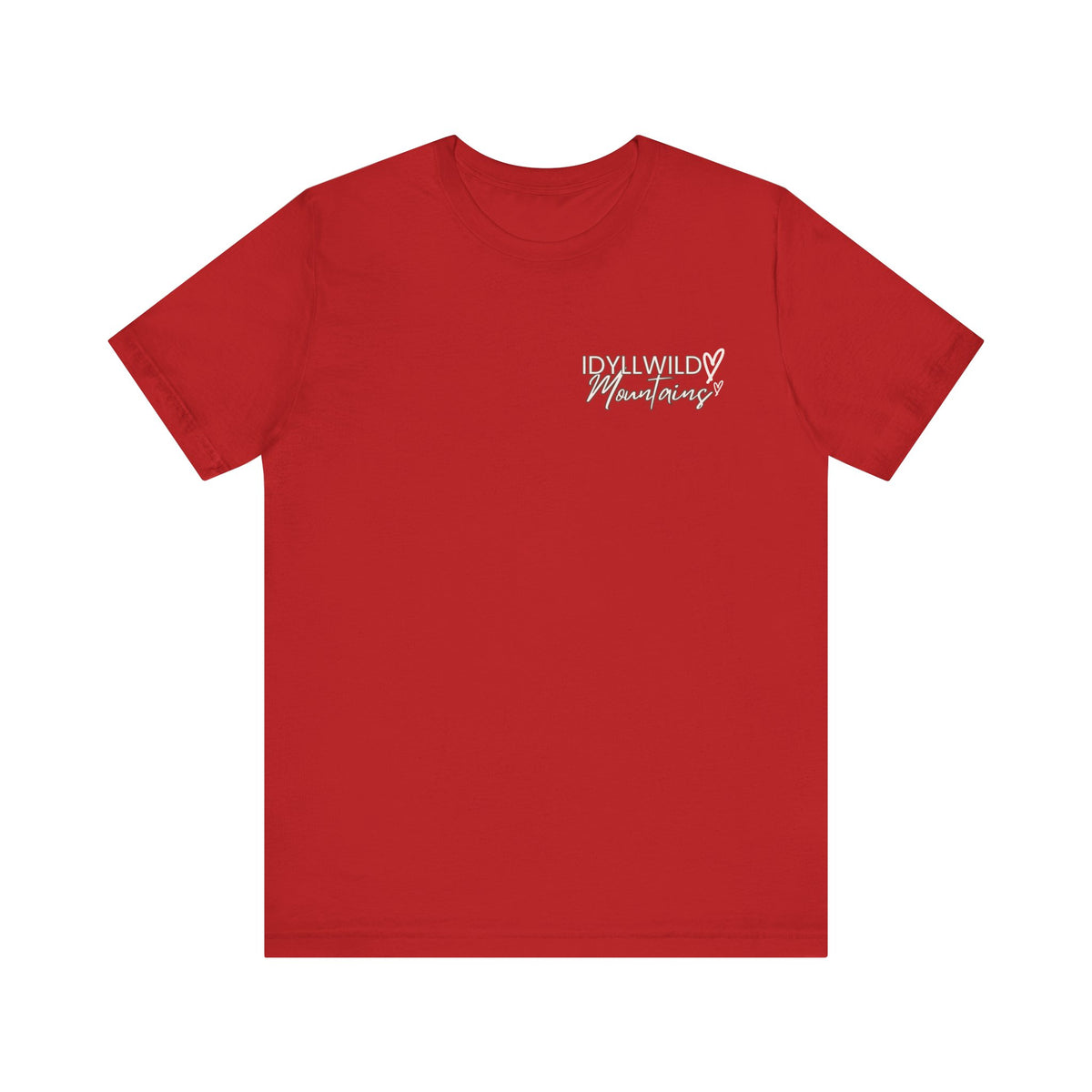 Womens Jersey Short Sleeve Idyllwild Mountains Heart T-shirt