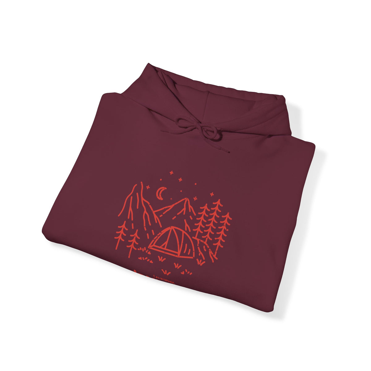Unisex Heavy Blend™ Hooded Sweatshirt Camping RED