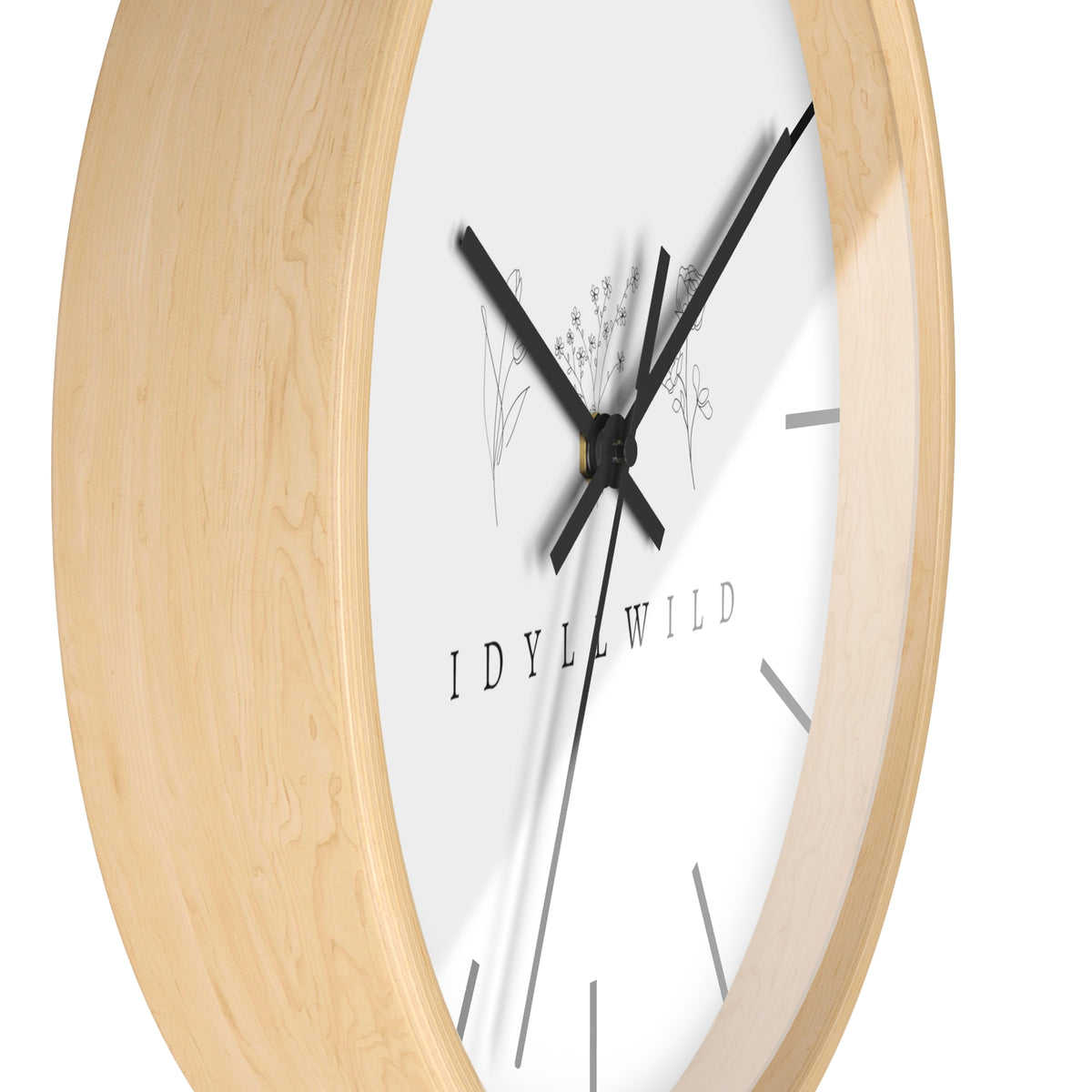 Wall Clock Idyllwild Boho Floral