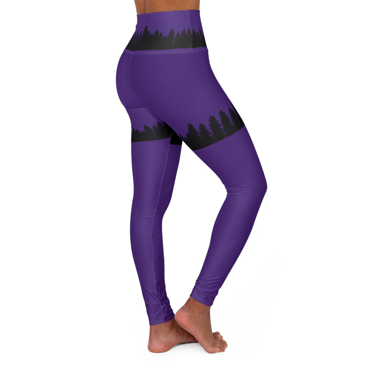High Waisted Butt Lift Yoga Leggings (AOP) Idyllwild
