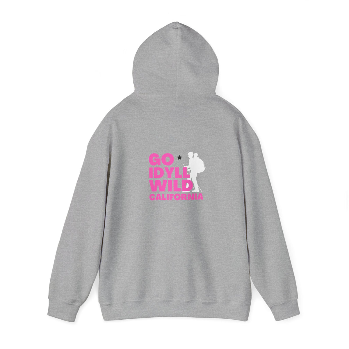 Idyllwild Mom Hiker Pink Text Hoodie