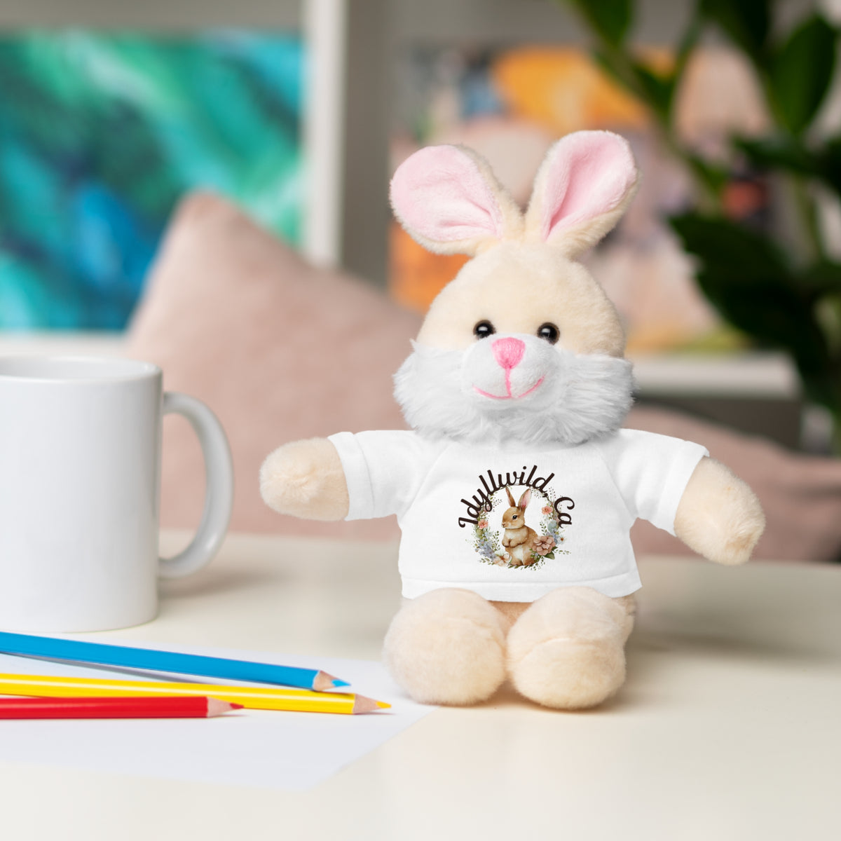 Stuffed Animals with Tee Idyllwild Rabbit Wreath
