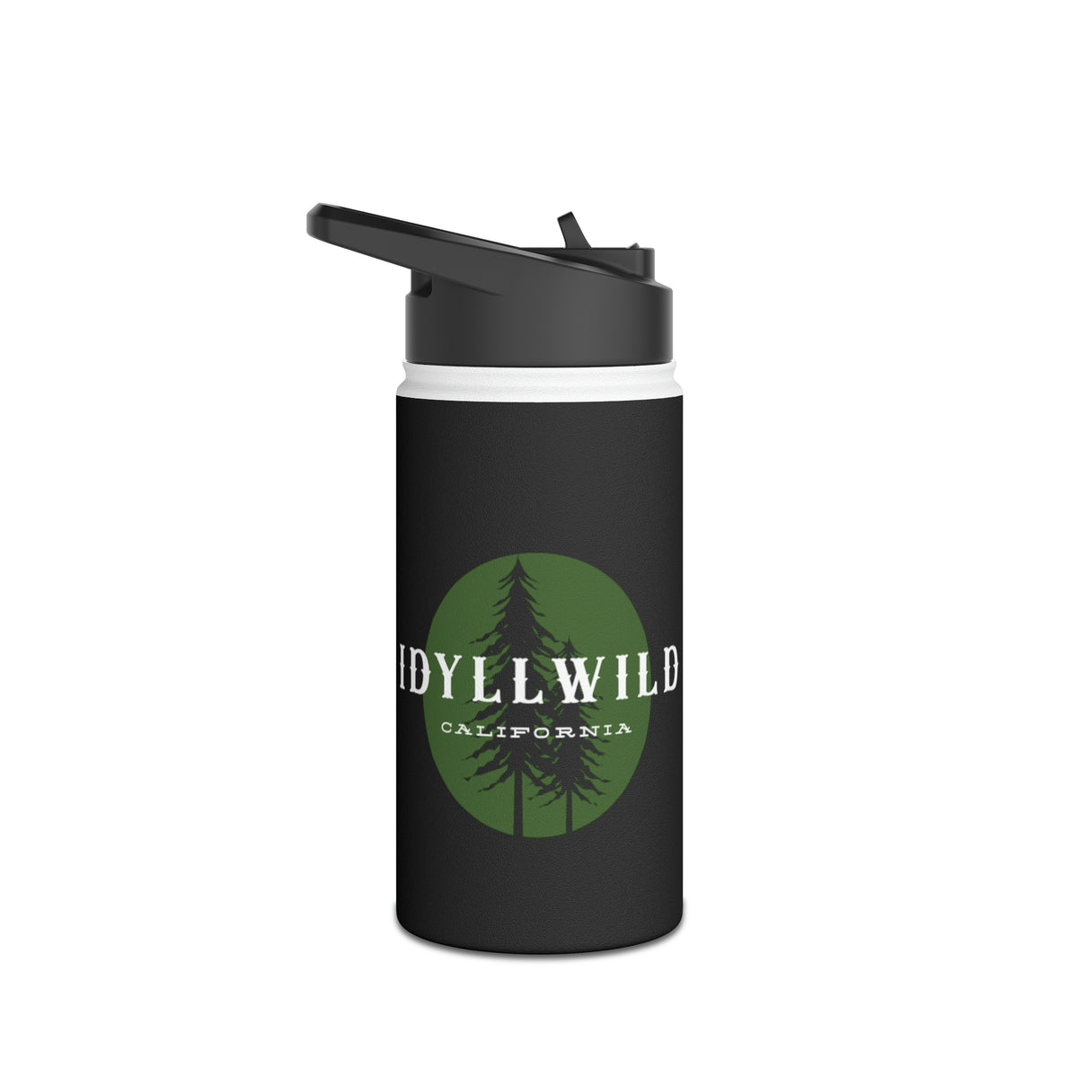 Stainless Steel Water Bottle, Standard Lid Idyllwild Pine Badge